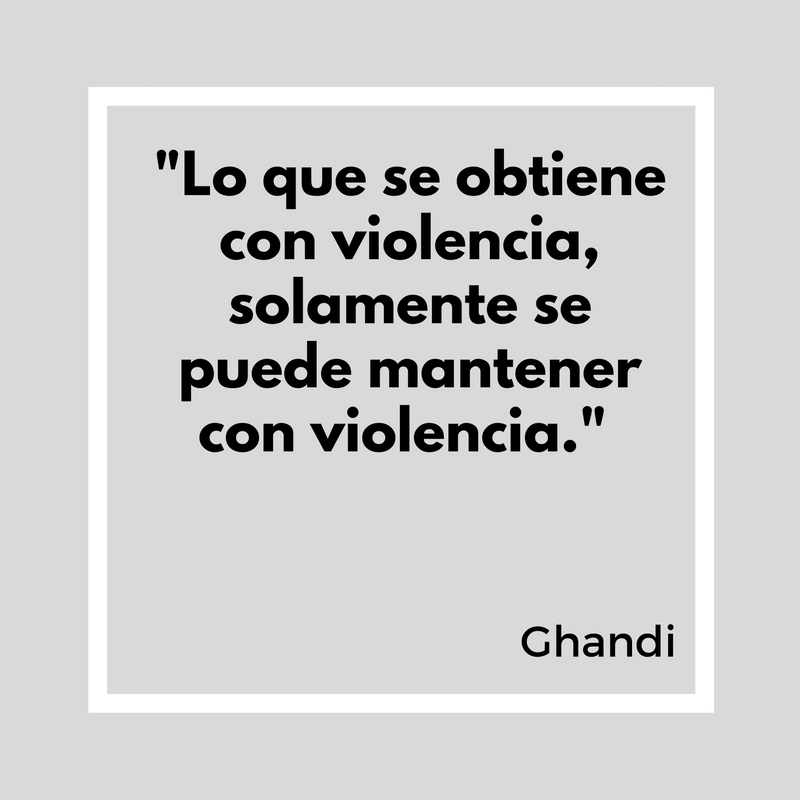 violencia - Ghandi